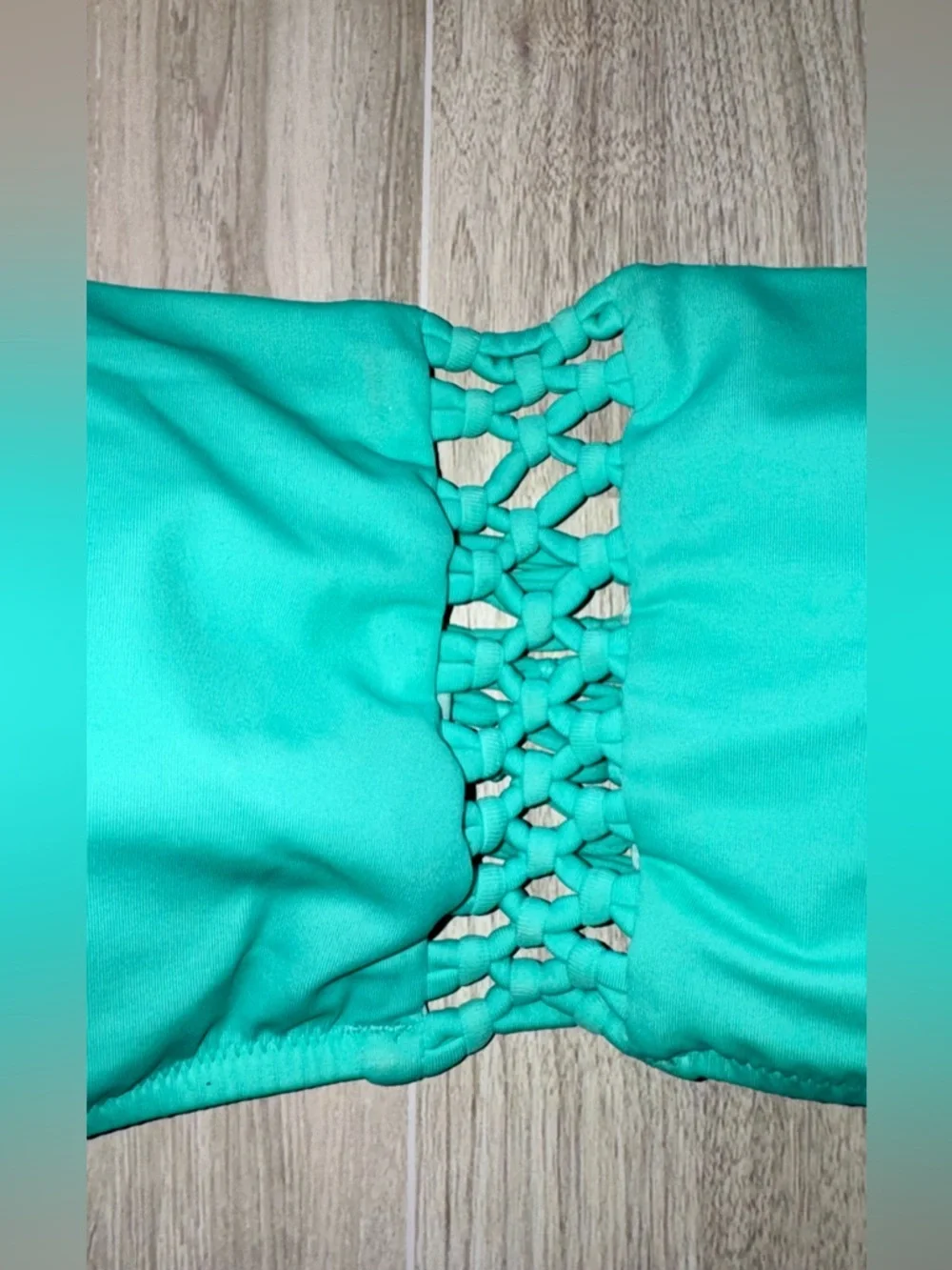 VS Mint Green Bandeau Lace-Up Bikini ➕ FREE addition top! (size S/M/L) - Picture 13 of 16